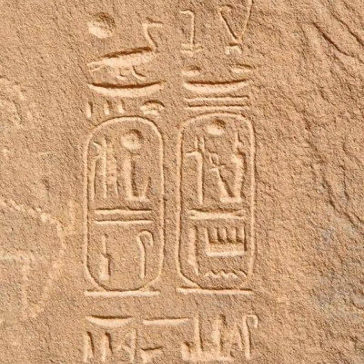  صورة تظهر نقش رمسيس الثالث في السعودية مصدر الصورة تراث السعودية