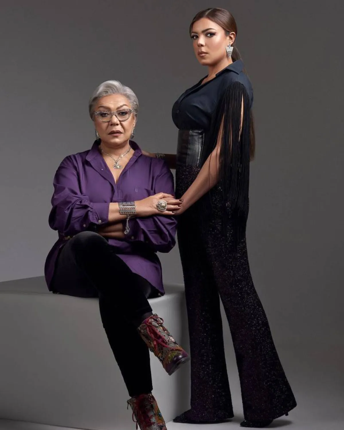 ناهد السباعي ووالدتها ناهد فريد شوقي - الصورة من حسابها على انستغرام.