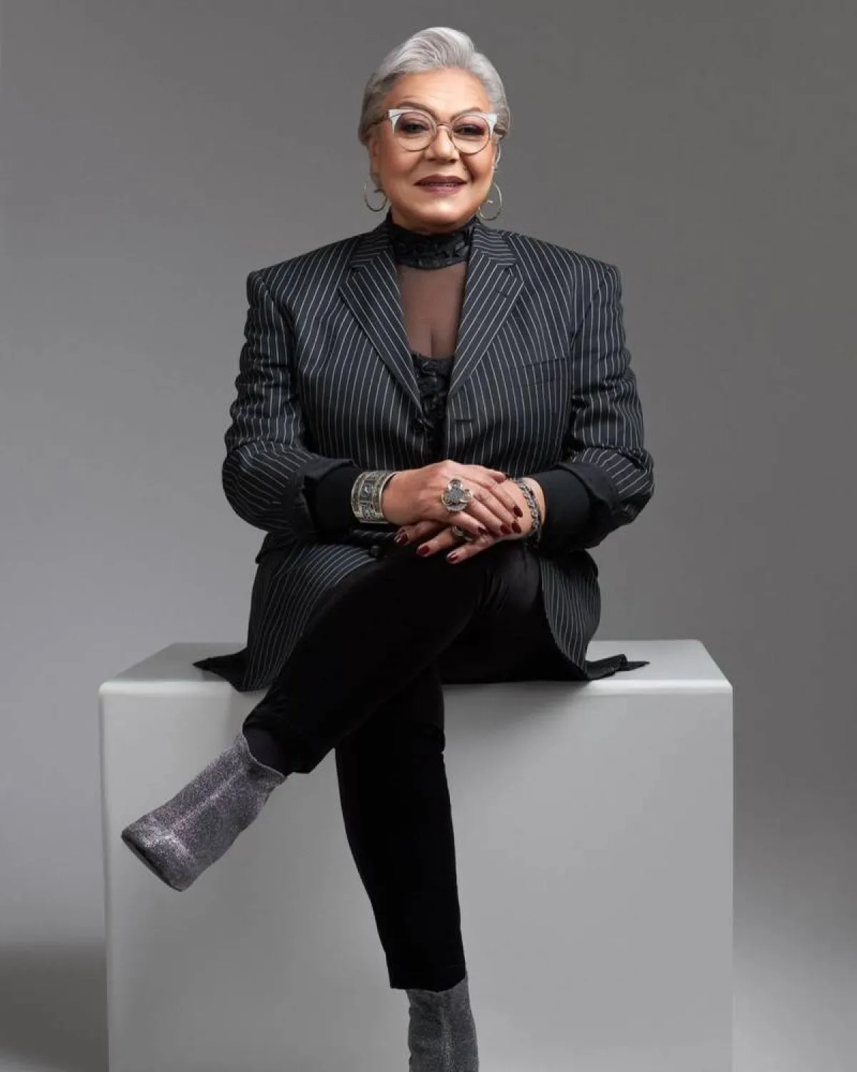 المنتجة ناهد فريد شوقي - الصورة من حسابها على انستغرام