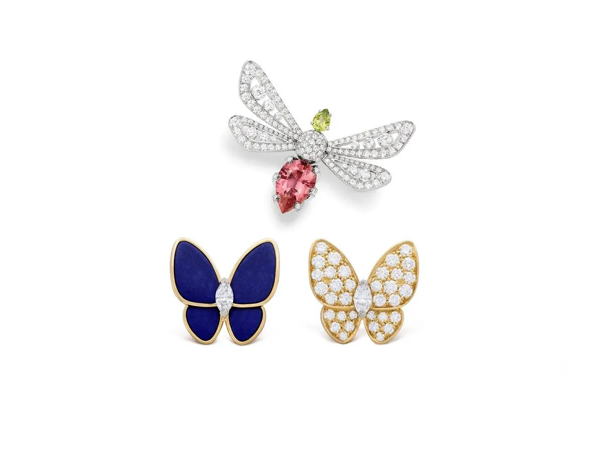  موديلات مجوهرات مستوحاة من الفراشات لإطلالة ناعمة للعروس