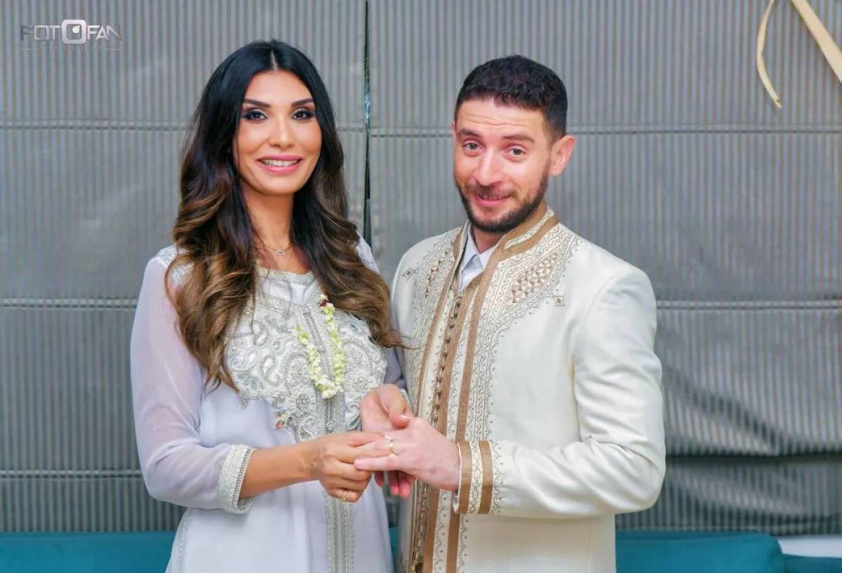 حسام الجندي ومنال الحمروني - الصورة من حسابه على فيسبوك