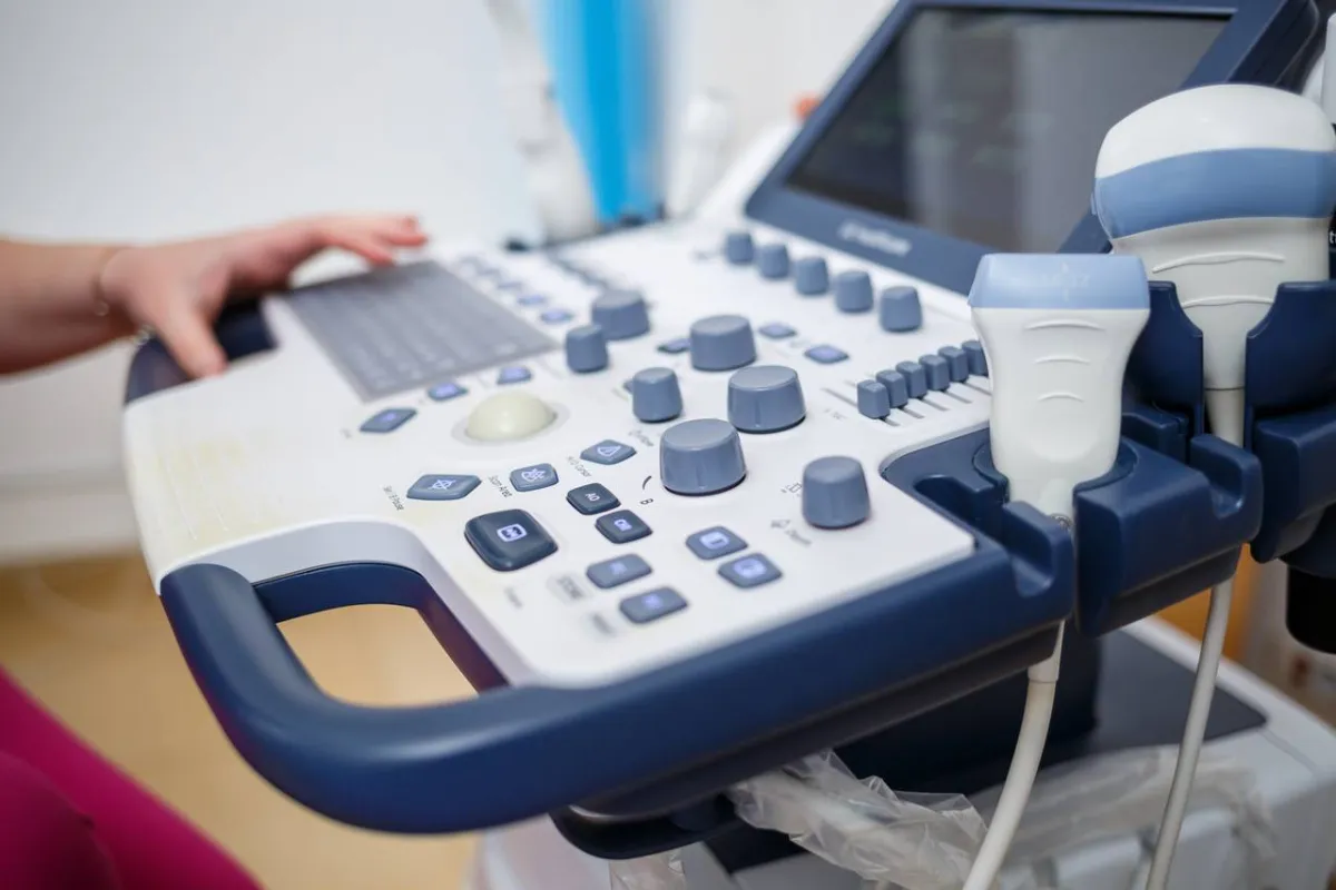 صورة لفحص الموجات فوق الصوتية