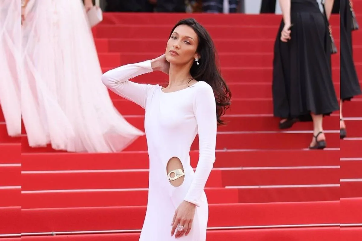 بيلا حديد Bella Hadid- الصورة من حساب just jared على إنستغرام