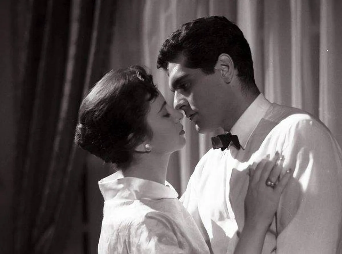 فاتن حمامة وعمر الشريف- الصورة من حساب محبي فاتن حمامة على فيسبوك