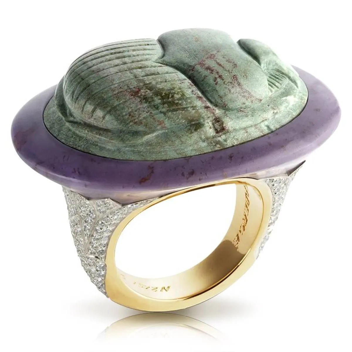 خاتم Frédéric Zaavy Scarab Beetle  من Fabergé