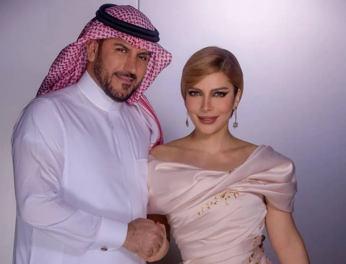 أصالة وزوجها فائق حسن - صورة من حسابها على إنستجرام