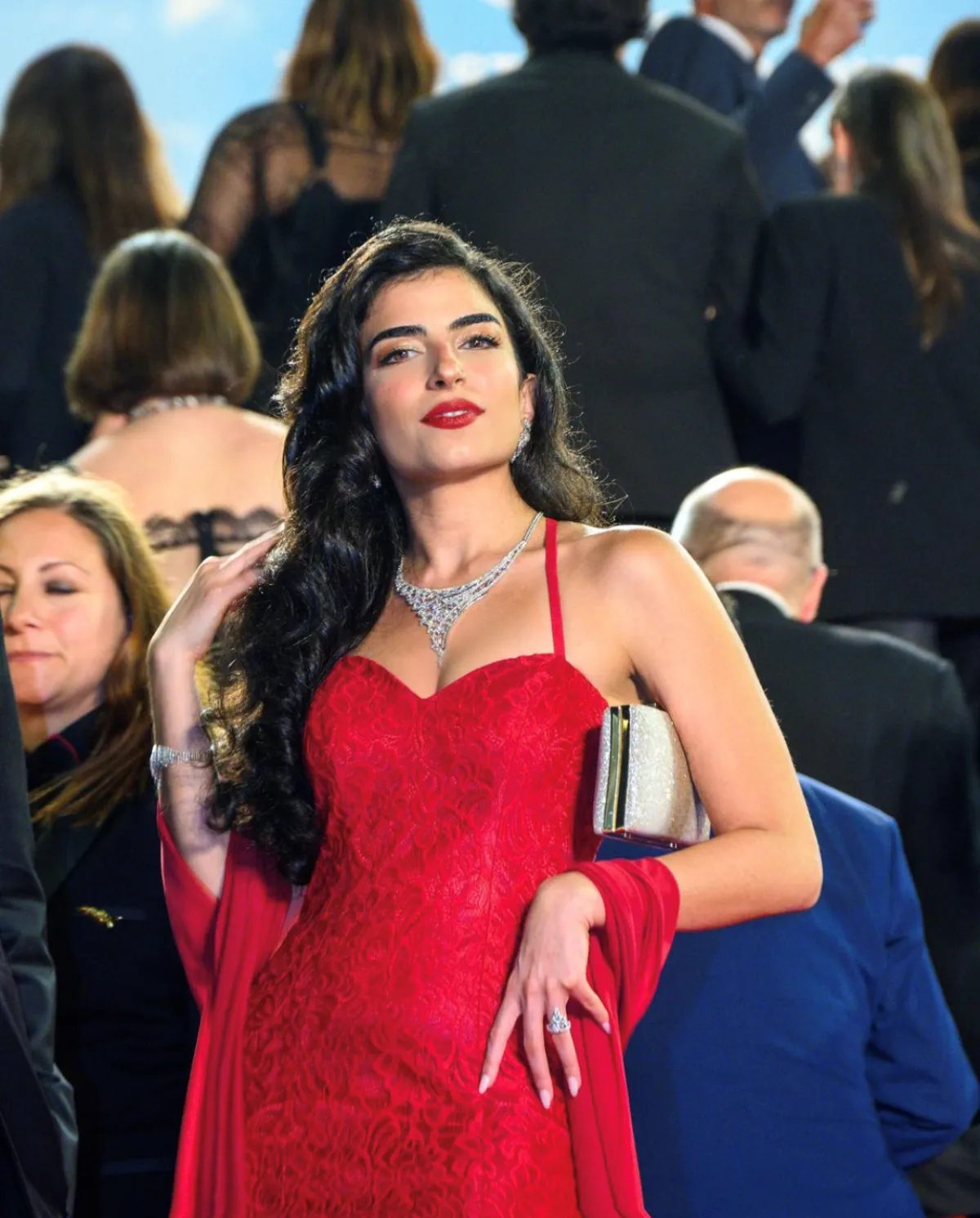 نور الخضراء في كان - الصورة من حسابها على الانستجرام