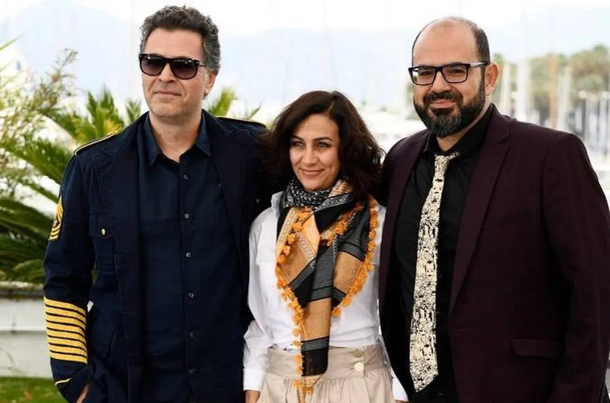 مها الحاج والممثلان أشرف فرح وعامر حليحل - الصورة من حساب ضحى فيلم على إنستجرام