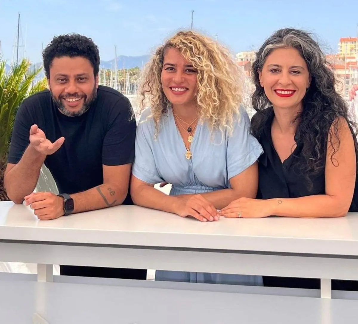 المخرج أحمد فوزي صالح أثناء مشاركته في مهرجان كان - صورة من حساب المهرجان الرسمي على تويتر