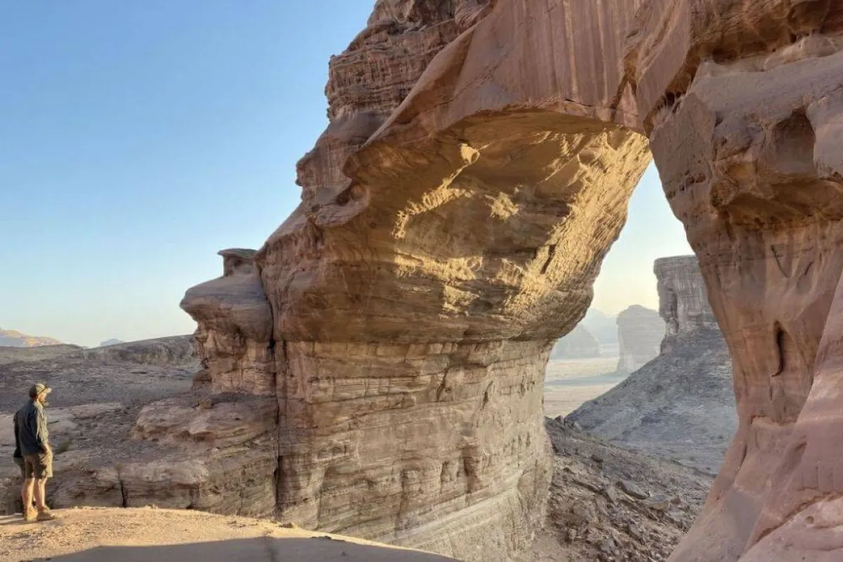 صورة تظهر جبال حسمى مصدر الصورة موقع نيوم