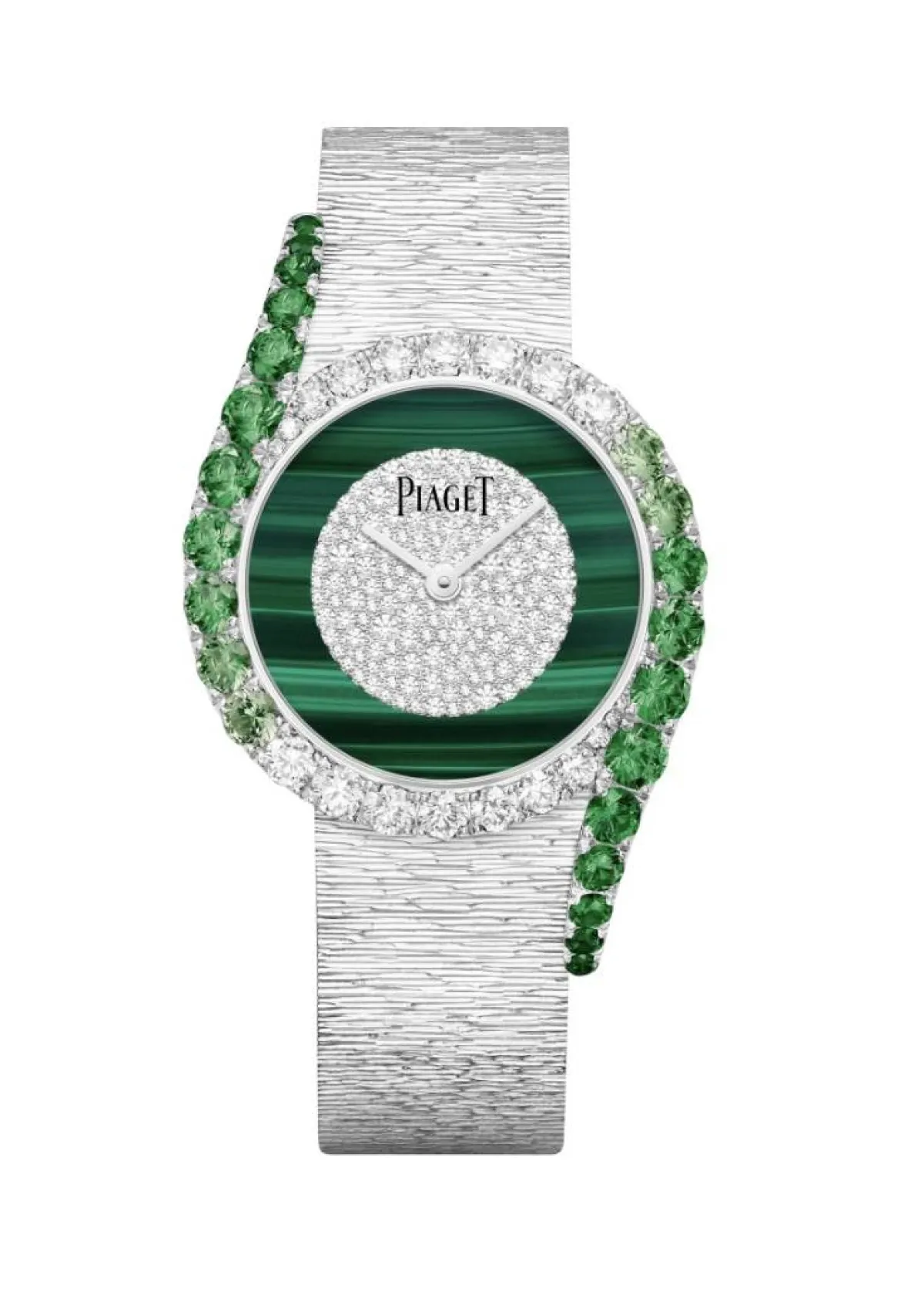 ساعة من المالاكيت والذهب