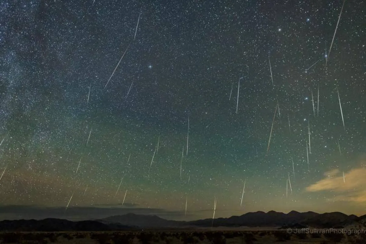 أفضل زخة شهب في القرن 21. الصورة من المركز الدولي للفلك.