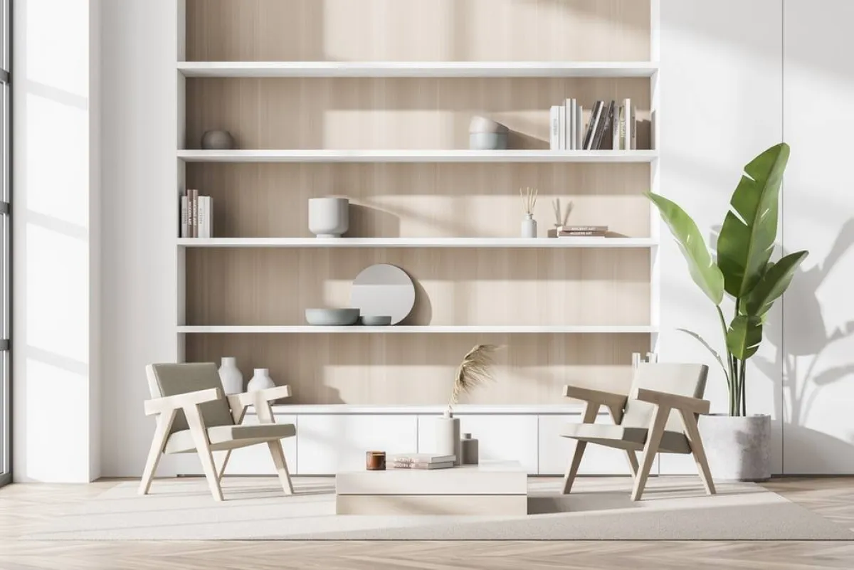 فتحات الجدران قد تنفّذ على الجدار الذي يفصل بين قسمي الصالة 