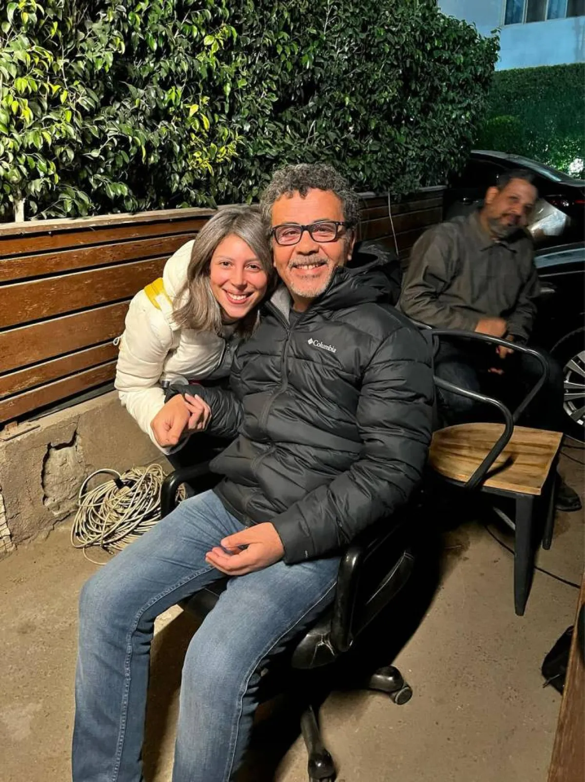 سمية الألفي والمخرج عمرو عرفة  من كواليس " أحلام سعيدة" - صورة من صفحتها الرسمية على " انستغرام" 