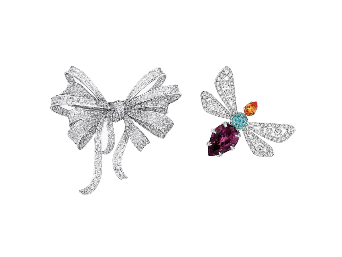 موديلات بروش ألماس بتصاميم فخمة لسهراتك في صيف 202