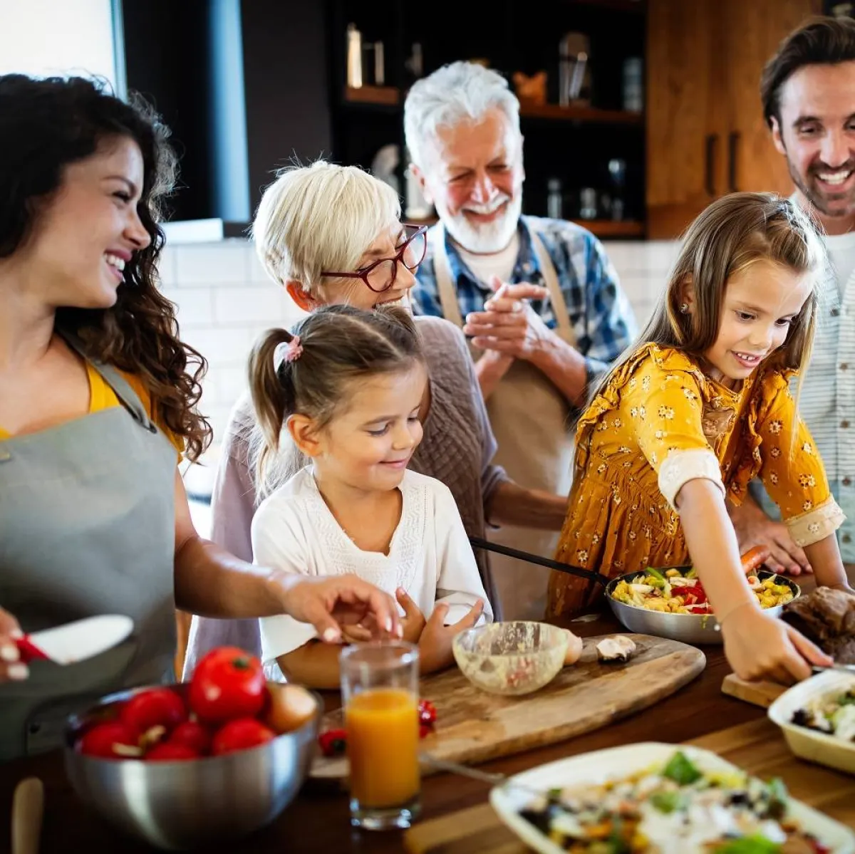 صورة لعائلة كبيرة