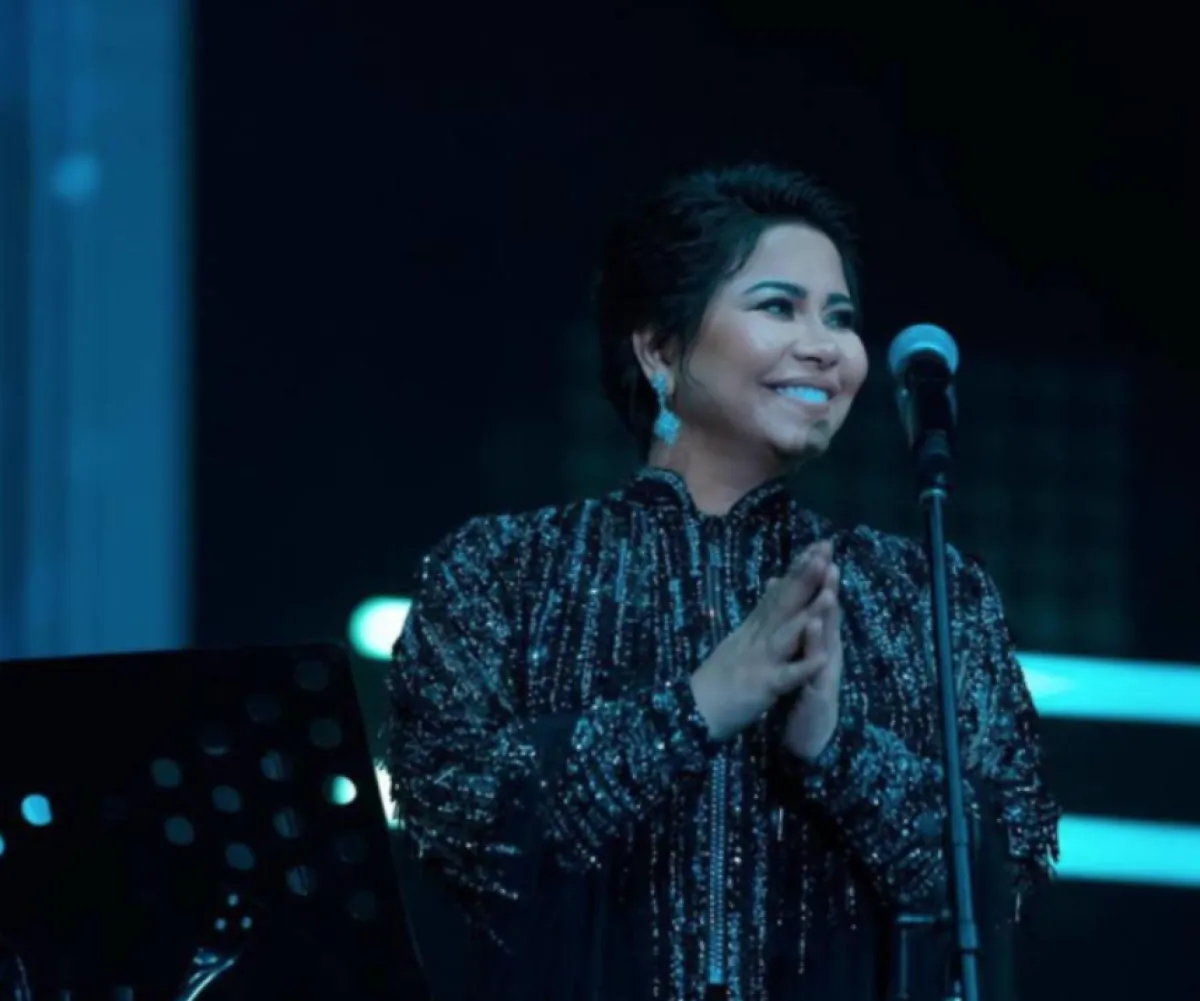 شيرين عبد الوهاب في حفل أبوظبي - الصورة من حسابها على انستغرام