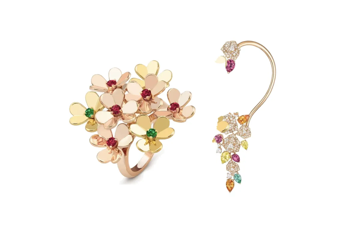 موديلات مجوهرات بألوان قوس قزح