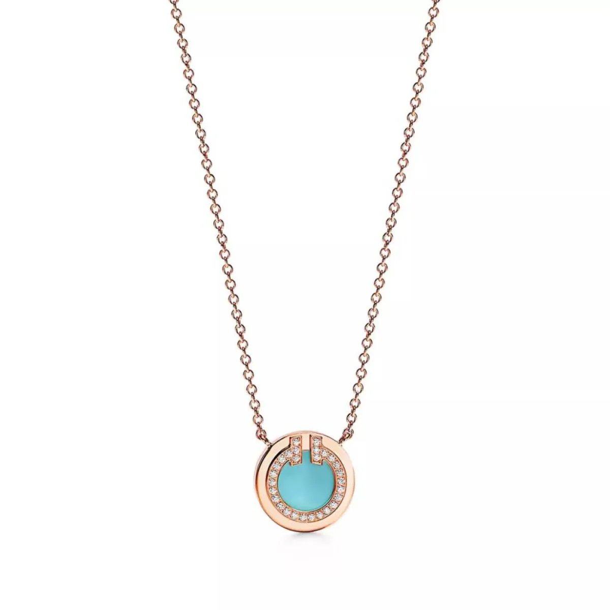 قلادة Diamond and Turquoise Circle من تيفاني آند كو Tiffany&Co 