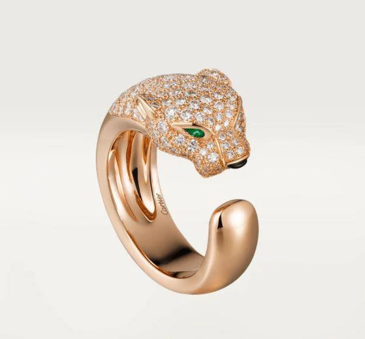 خاتم مرصع بالزمرد والألماس من كارتييه Cartier