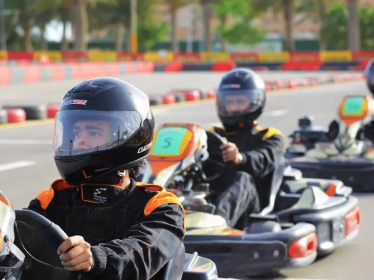 حلبة الكارتينج في في جمان بارك-الصور من حساب موسم جدة على تويتر