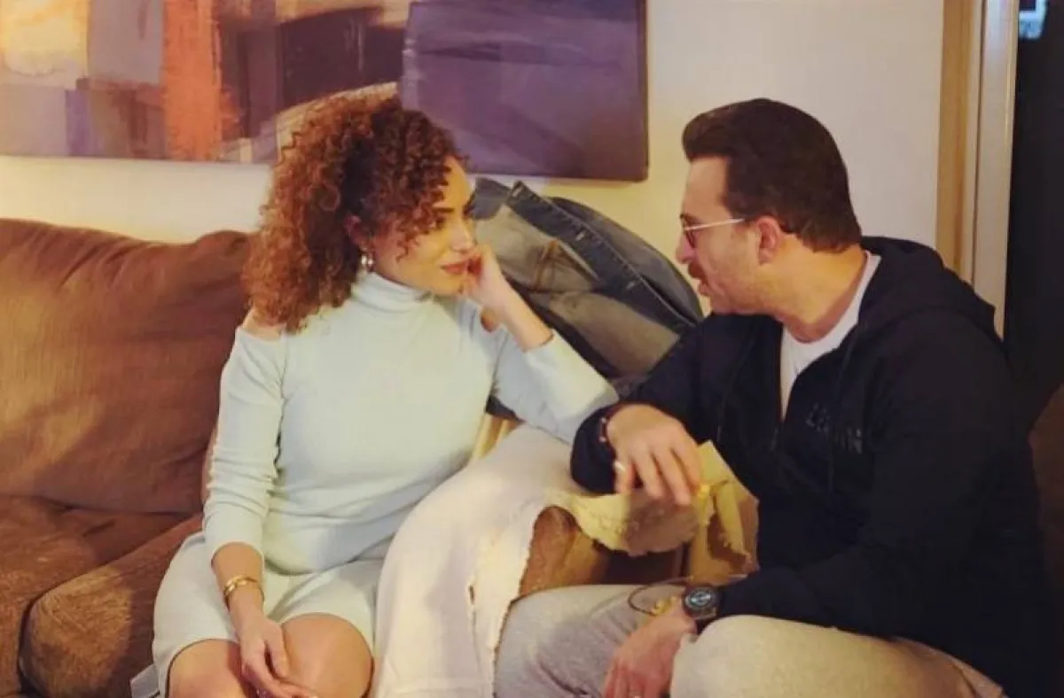نضال الشافعي وسالي حماد من كواليس " دايماً عامر" - صورة من صفحتها الرسمية على " انستغرام"