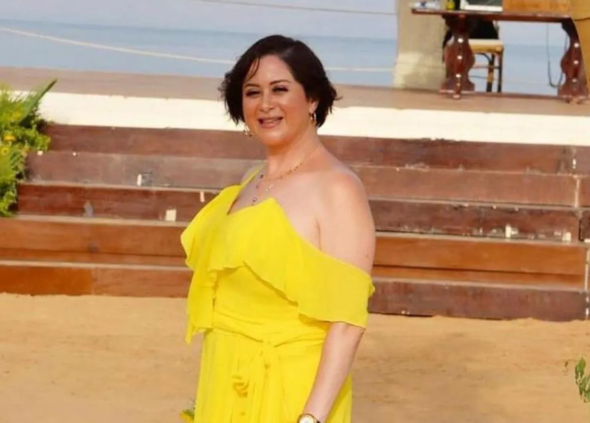 مي نور الشريف في حفل زفاف دنيا عبد العزيز- الصورة من حسابها على انستغرام