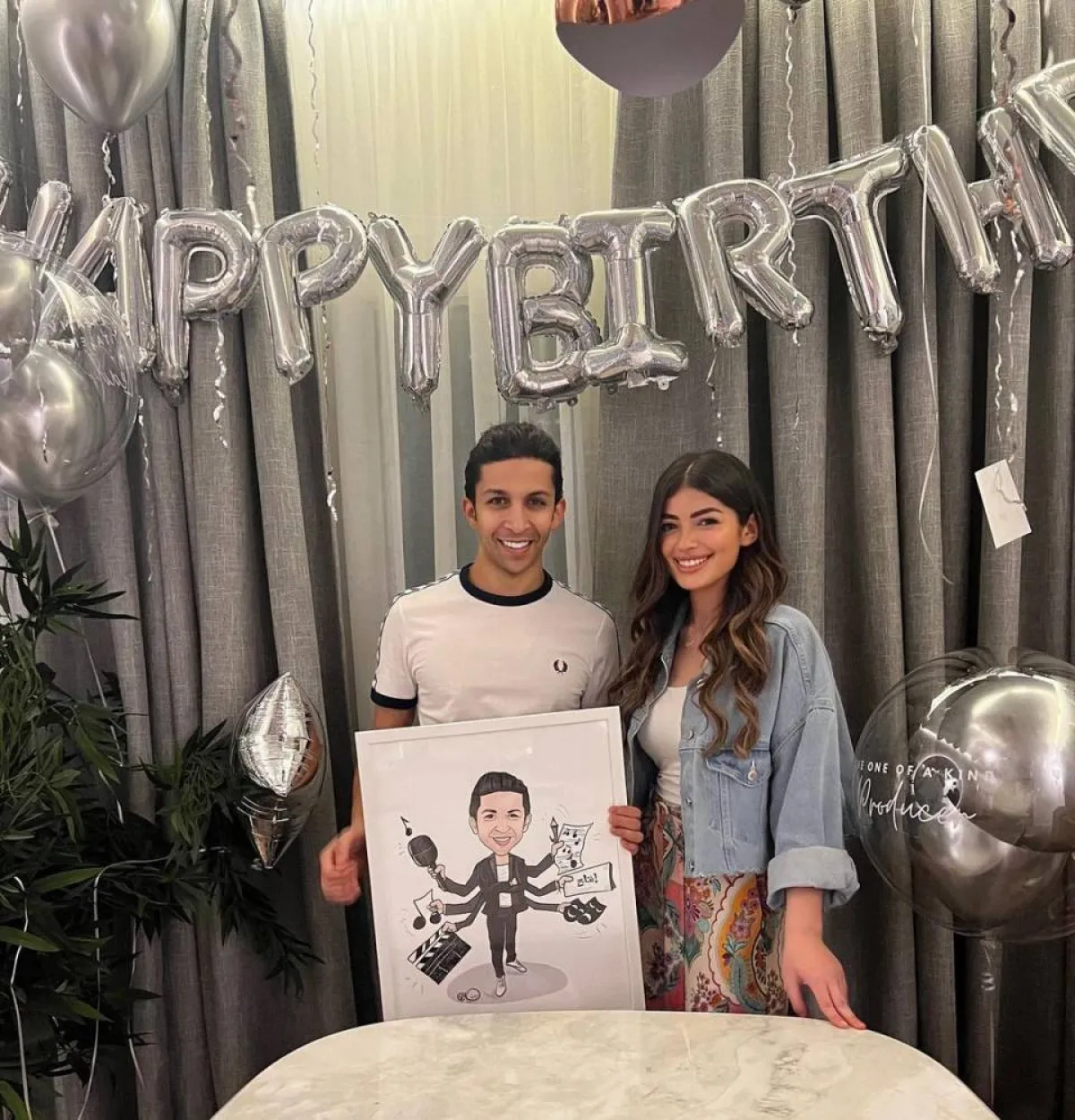 ليلى زاهر وهشام جمال - الصورة من حسابها على انستغرام