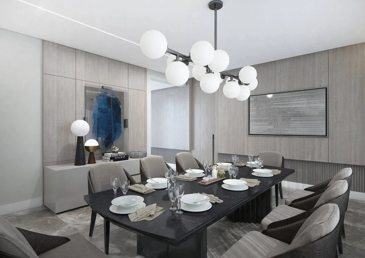 غرفة الطعام في الأعوام الأخيرة تغدو مساحة أكثر انفتاحاً وانسيابيّةً