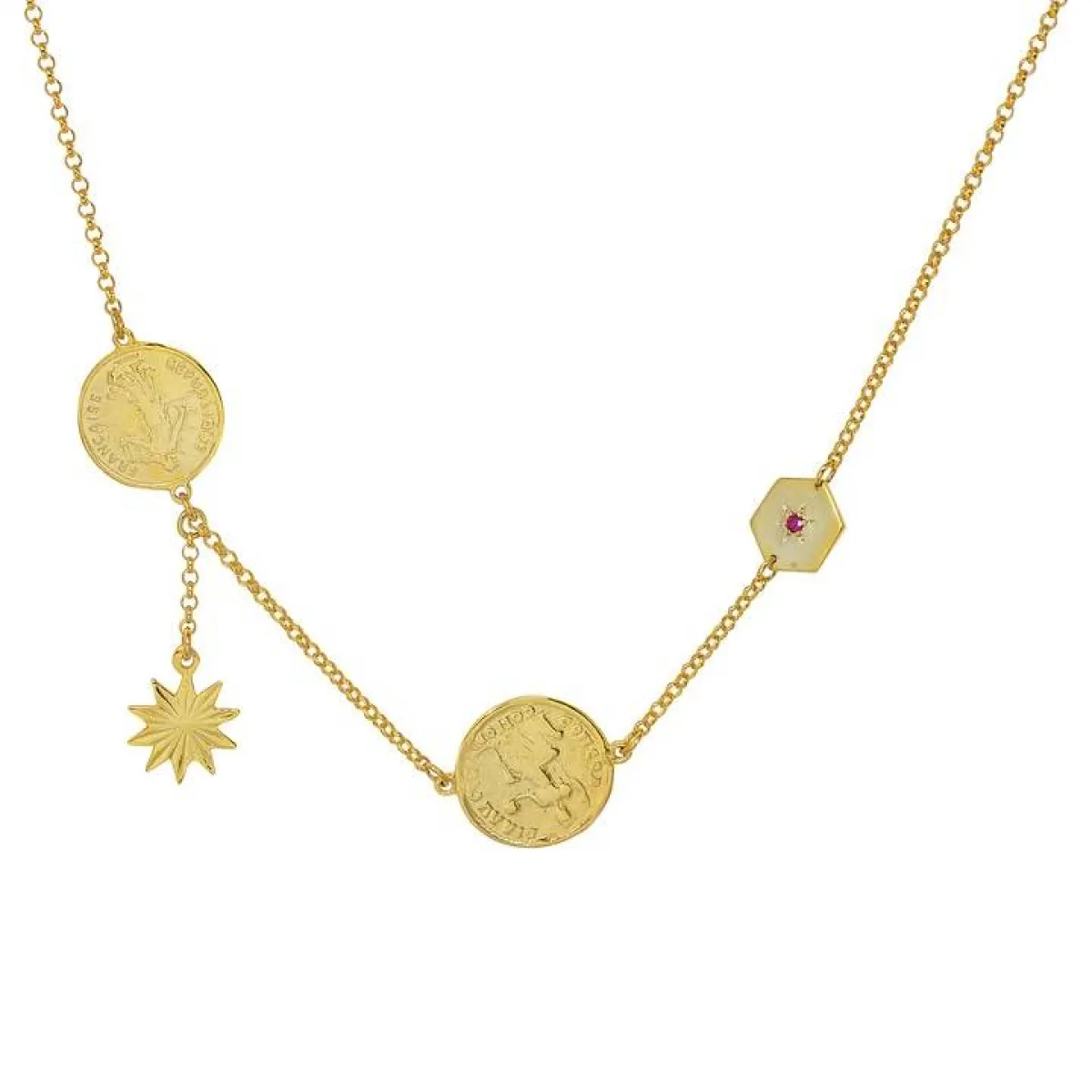 قلادة Gypsy Charm من Pearl and Queenie