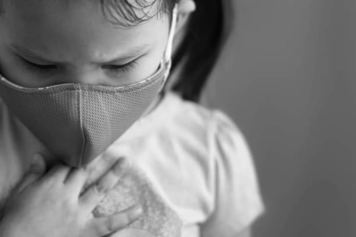 صورة لطفلة تعاني من حساسية الصدر