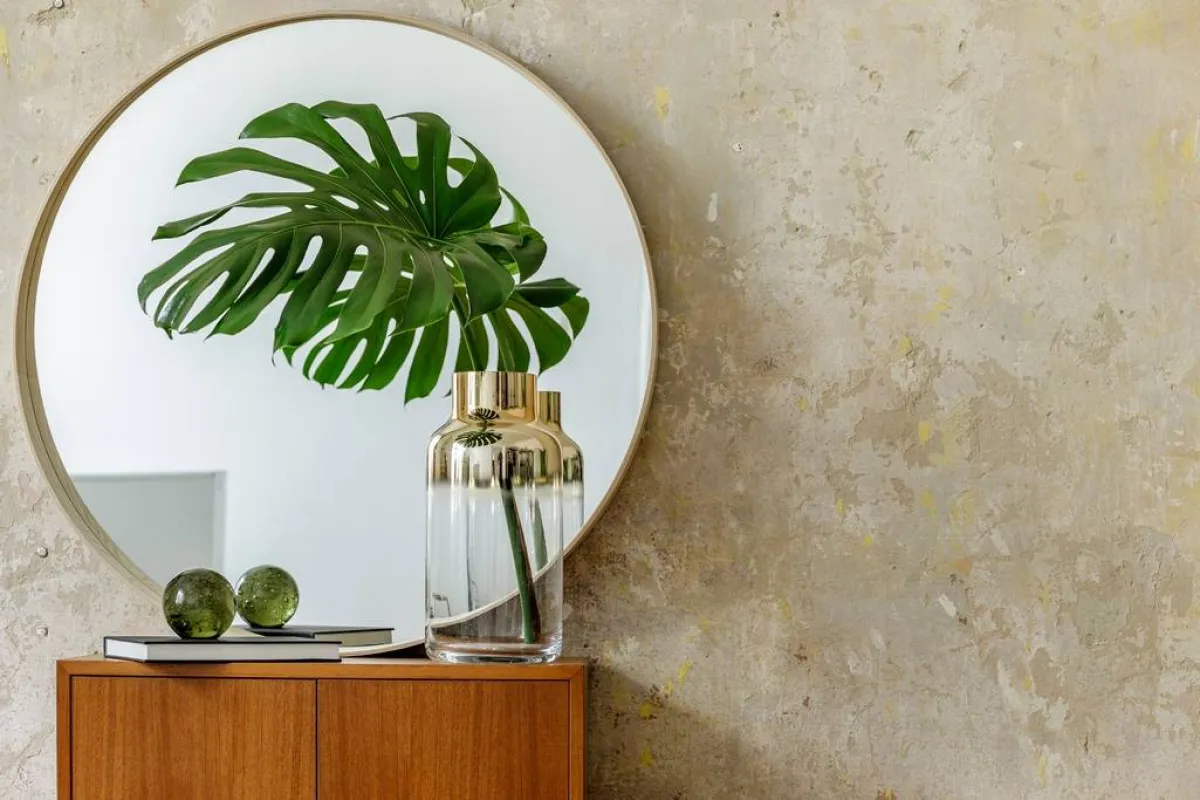 مرآة مستديرة