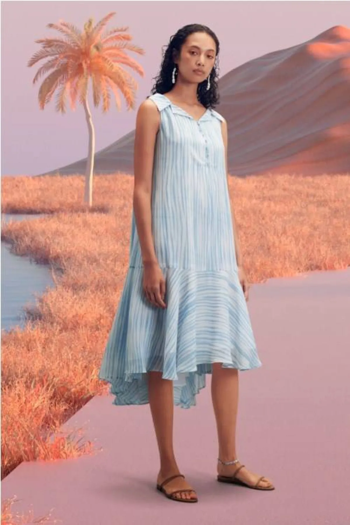 فستان بتصميم شبابي مريح من اديام  Adeam