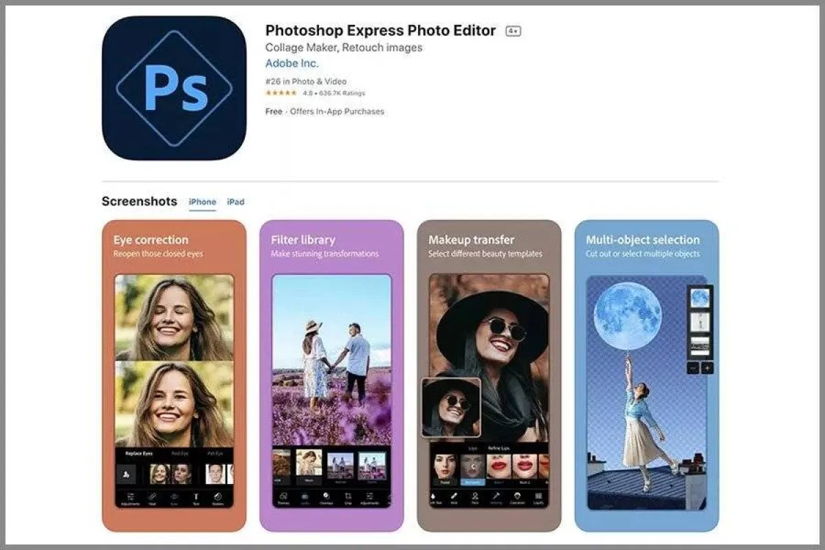 صورة لتطبيق Adobe Photoshop Express