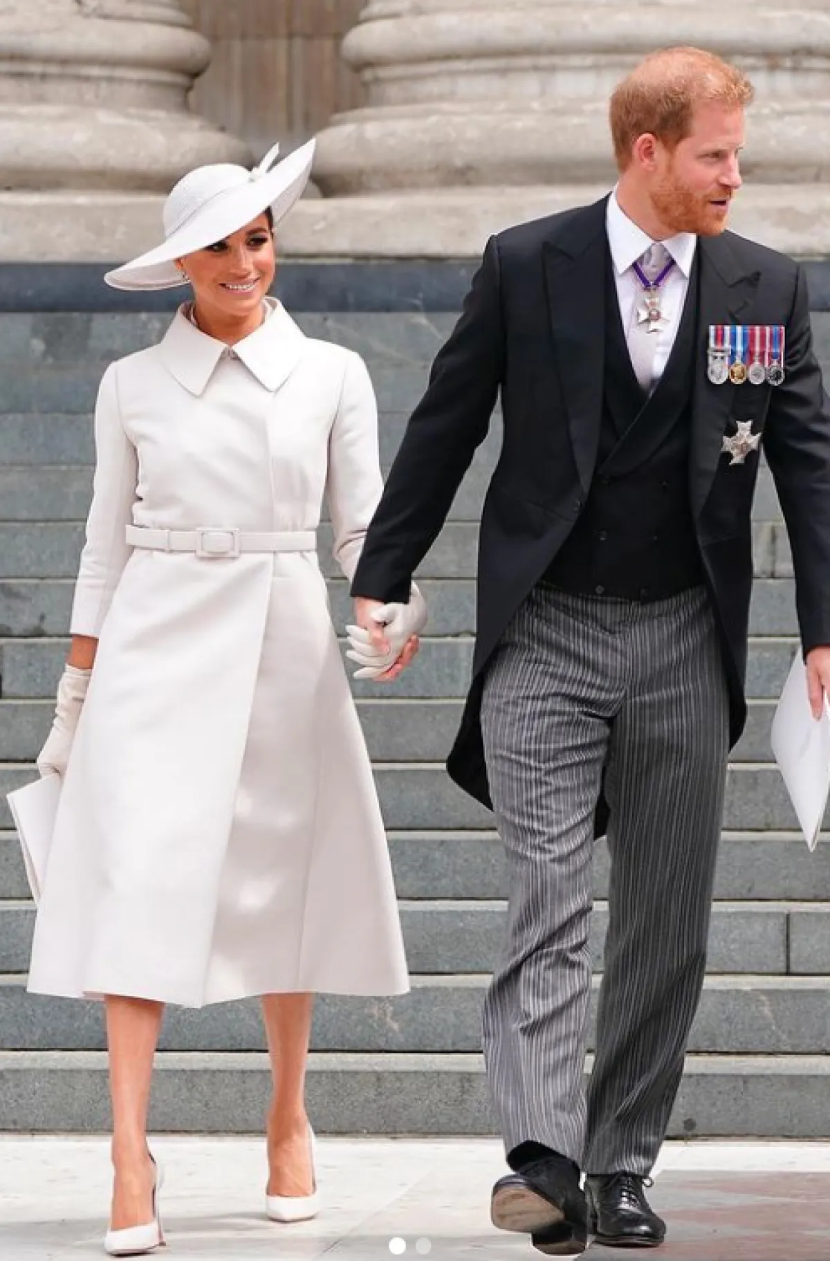 ميغان ماركل والأمير هاري خلال المراسم 