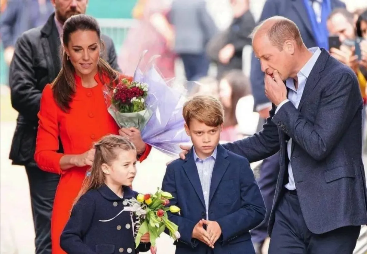 الأمير ويليام وكيت ميدلتون مع الأمير جورج والأميرة تشارلوت في كارديف- الصورة من حساب Europe Royals على إنستغرام