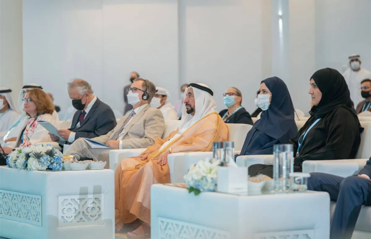 حاكم الشارقة يشهد انطلاق فعاليات الملتقى التعليمي الأول لأكاديمية الشارقة للتعليم - الصورة من حساب المكتب الإعلامي لحكومة الشارقة على تويتر