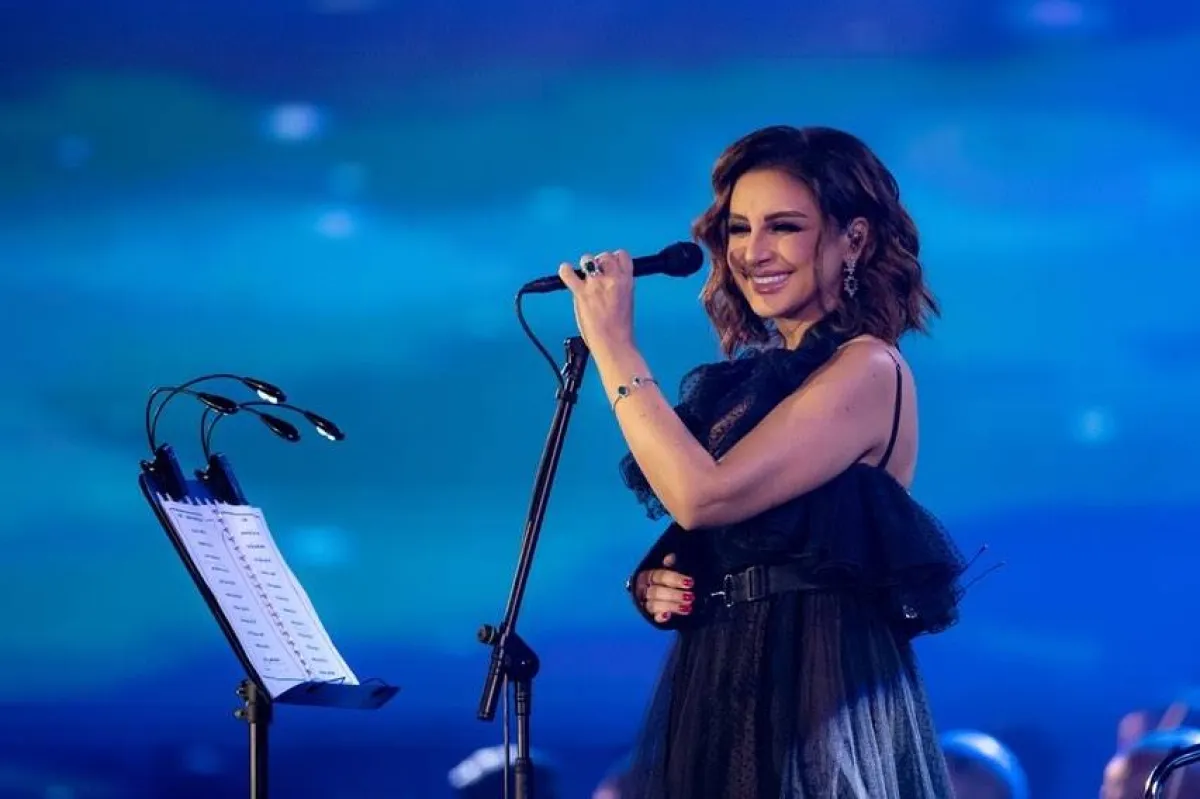 أنغام من حفل موسم جدة - صورة من حساب موسم جدة على إنستجرام