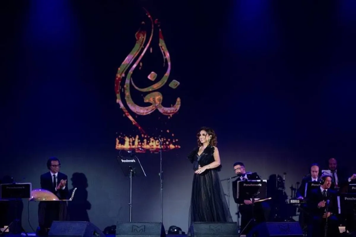 أنغام من حفل موسم جدة - الصورة من حساب موسم جدة على إنستجرام