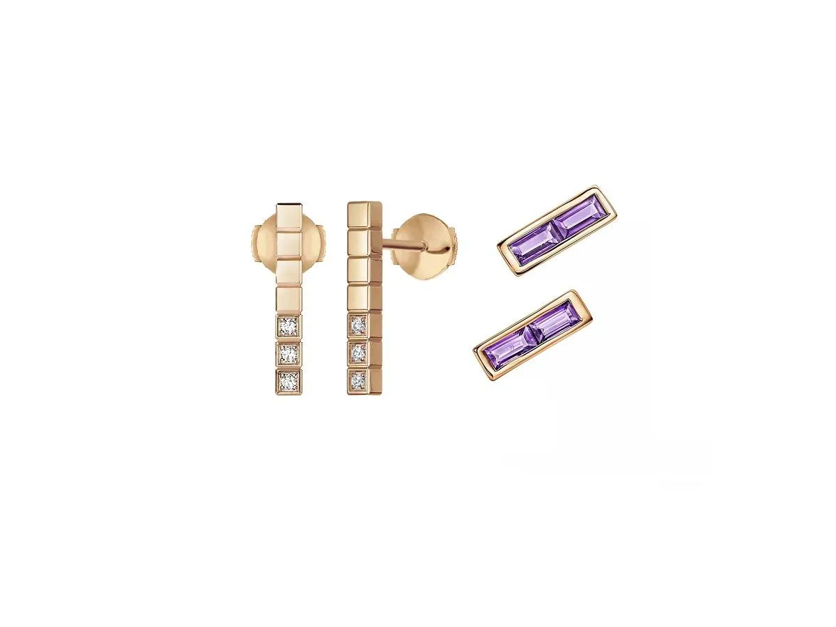 موديلات أقراط مستطيلة الشكل