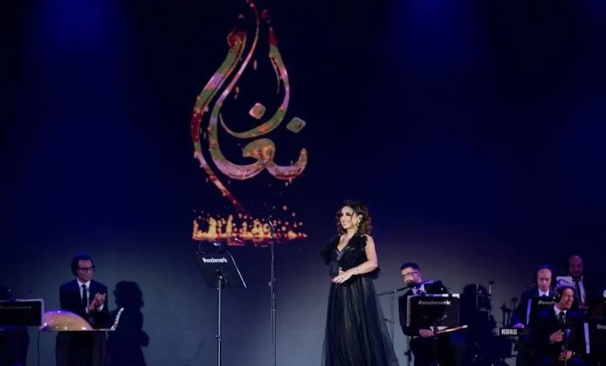 أنغام من حفل جدة - صورة من حسابها الرسمي على " انستغرام" 