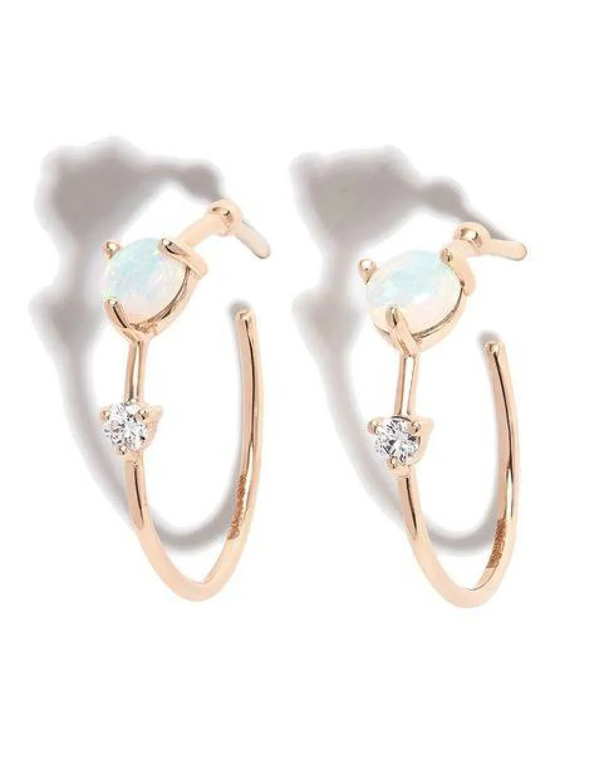 أقراط مرصعة بحجر الأوبال من ويويك Wwake