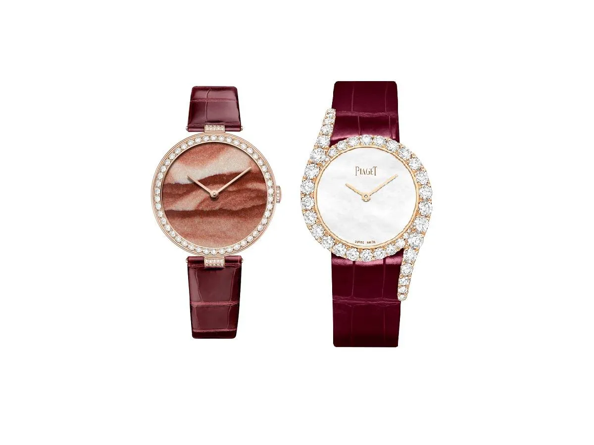 موديلات ساعات باللون العنابي الداكن 2022