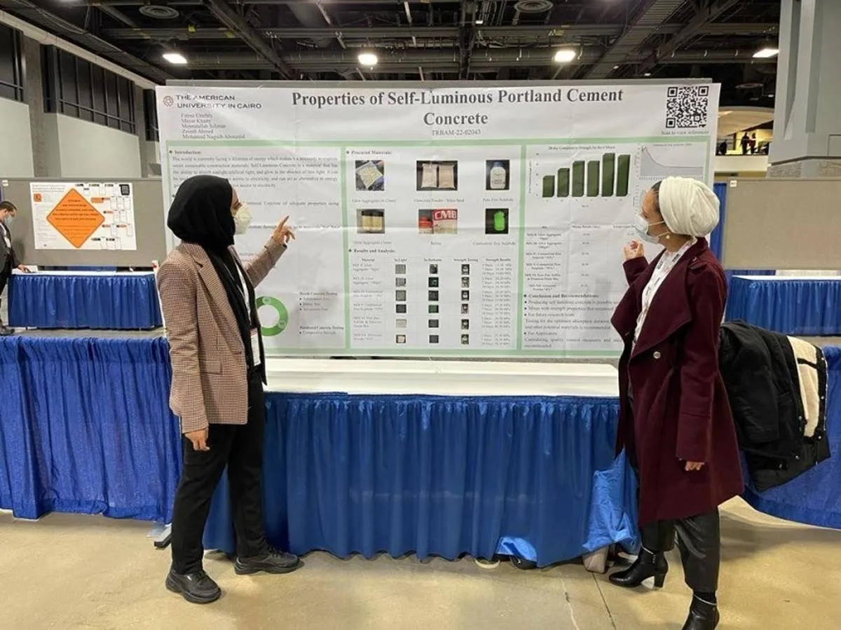 طالبات يطوّرن خرسانة تضيء ليلاً لمنع حوادث الطرق
