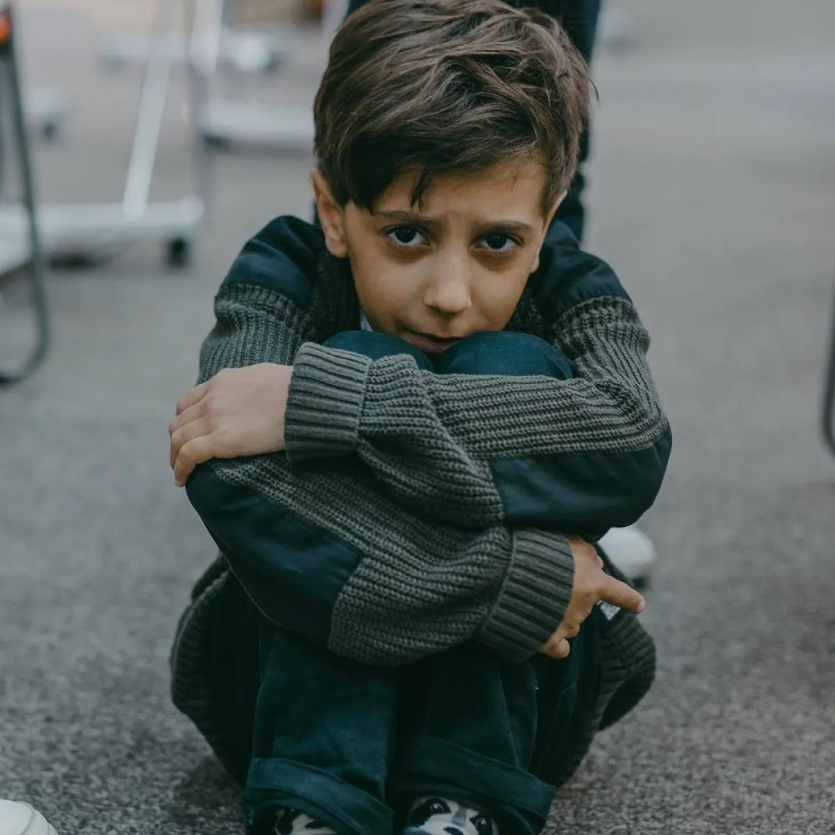 صورة لطفل خائف