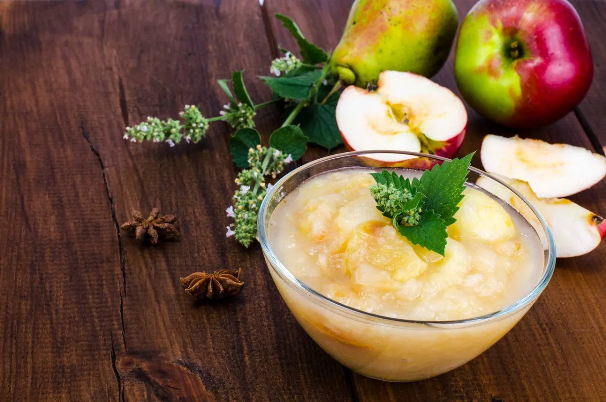 صورة للتفاح المهروس