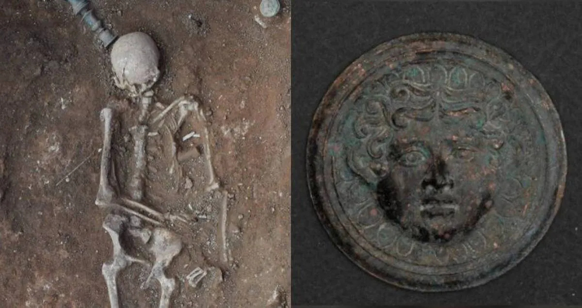 اكتشاف قبر لامرأة راقدة على سرير حورية البحر البرونزي في اليونان