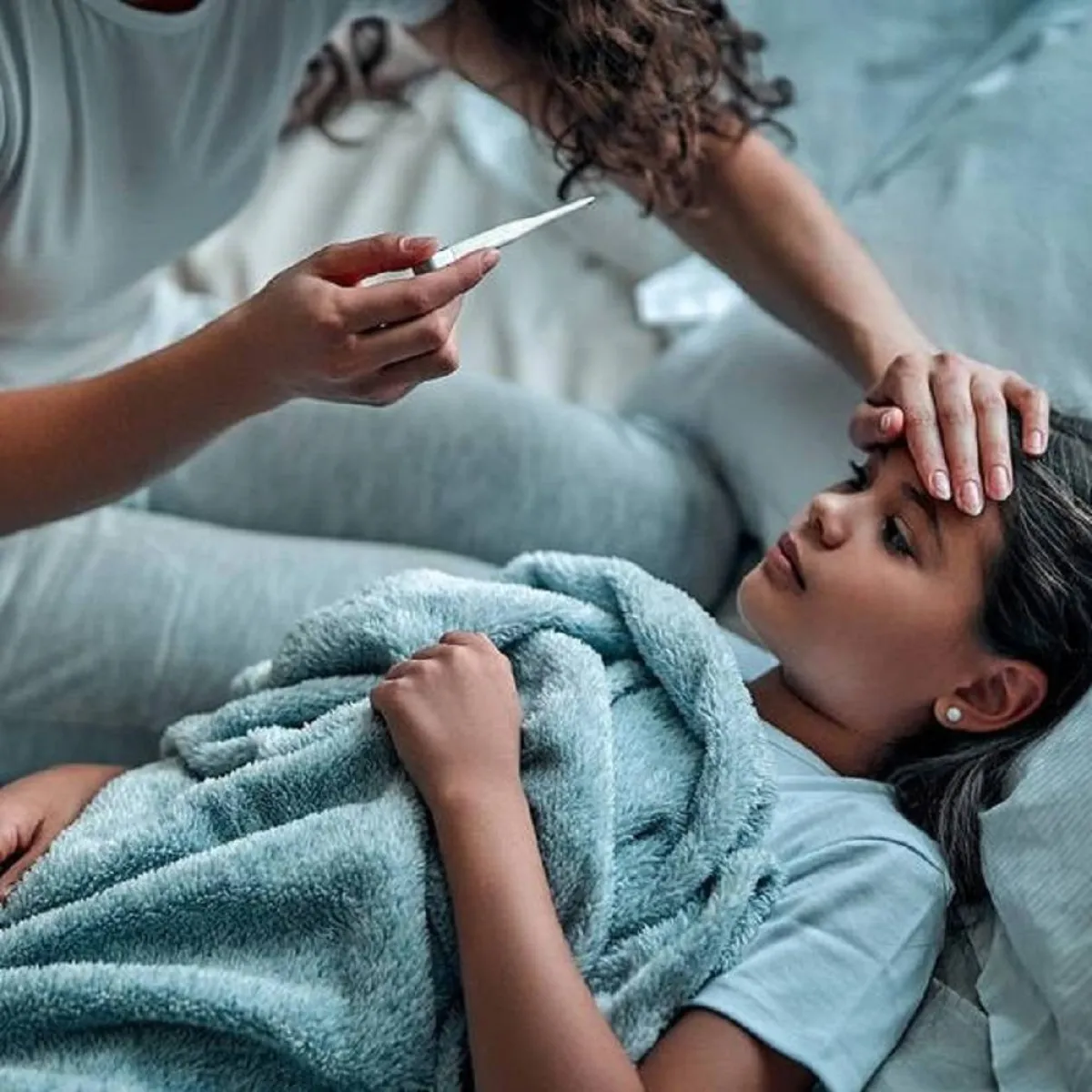 صورة لطفلة مريضة