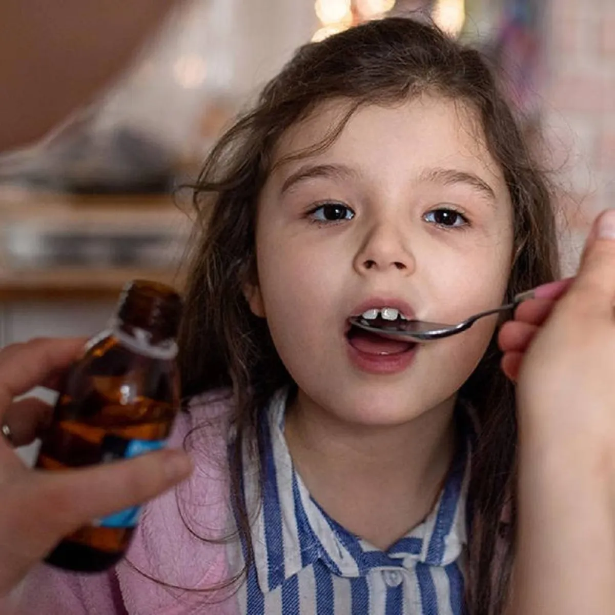 صورة لطفلة مريضة