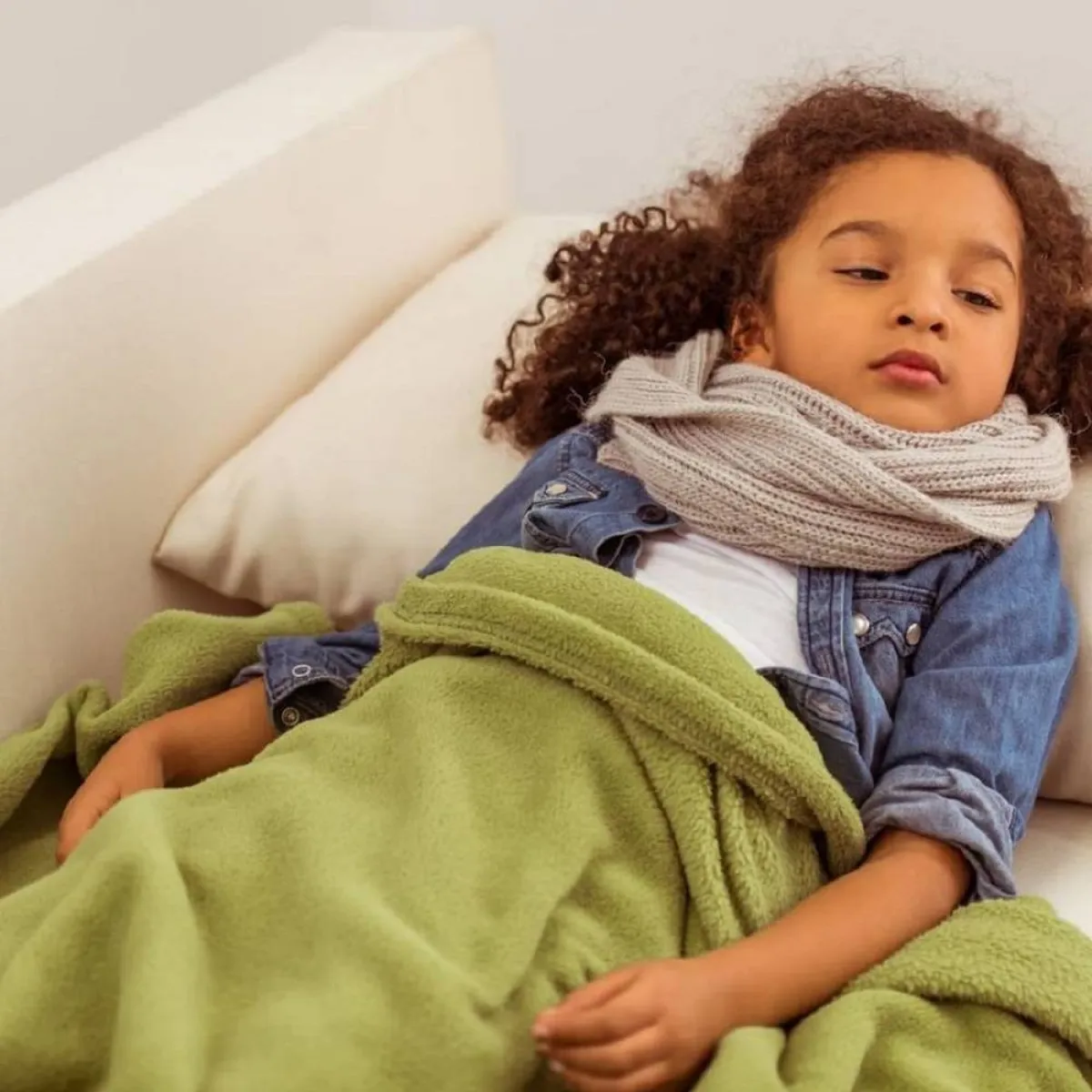 صورة لطفلة مريضة